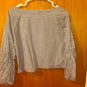 long sleeve shirt, cropped